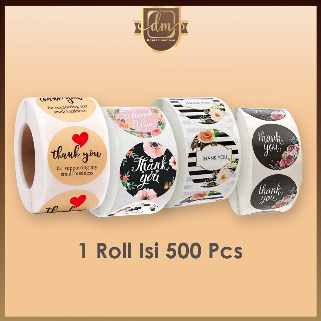 

Stiker Label (Thank you) Isi 500 Pcs DM