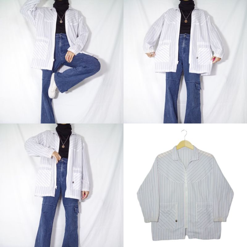 (TERBARU 8/6/22 slide 27-38) THRIFT VINTAGE JAKET OVERSIZE MURAH-37. L (70×118)