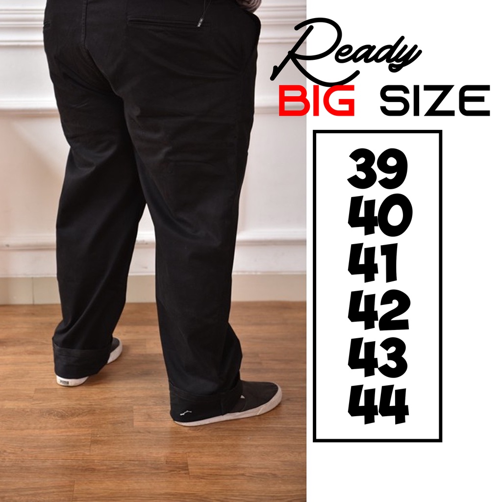 Celana Chino Big Size  JUMBO Panjang Pria Big Size Jumbo 40-48 Original Reguler Fit Distro Premium