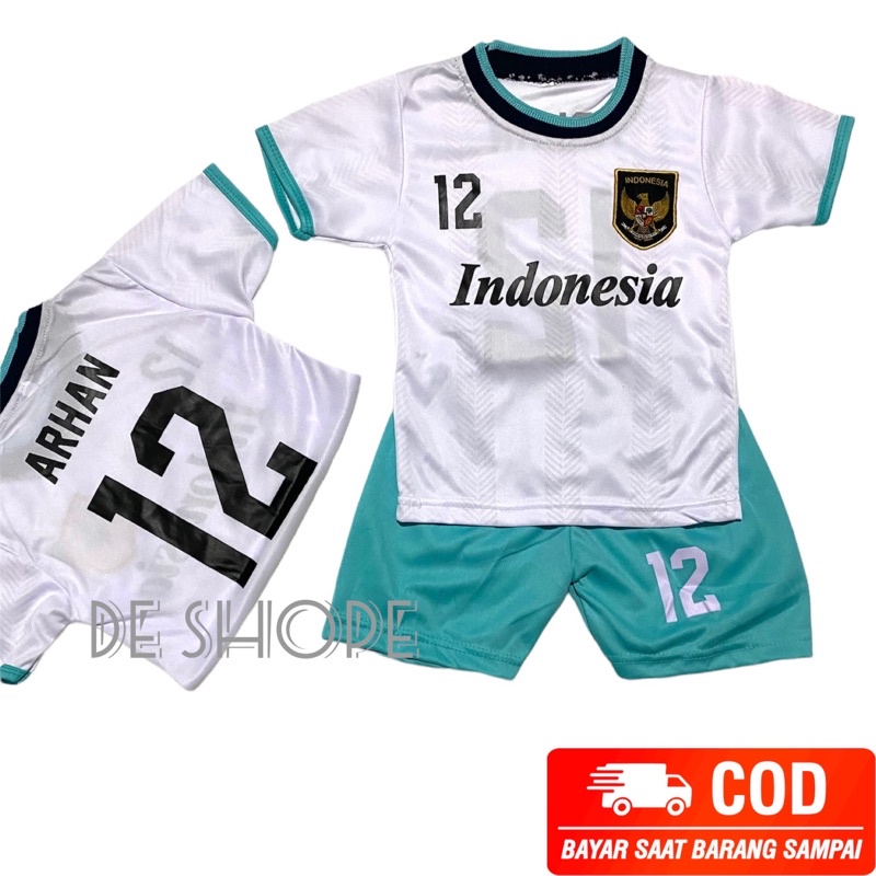 BISA COD / SETELAN TIMNAS INDONESIA TERBARU / SET BAJU BOLA ANAK LAKI LAKI TERMURAH / KAOS BOLA TIMNAS / BAJU INDONESIA