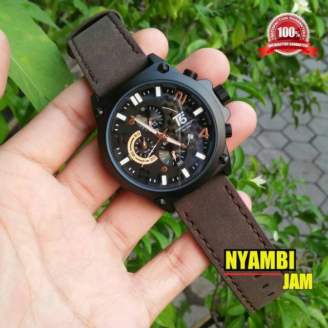 Jam tangan pria T5 H3479 chrono original tahan air