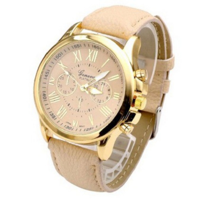 NunuLisaTan - Jam Tangan Wanita Import Murah JAM Wanita korea-COKLAT MUDA