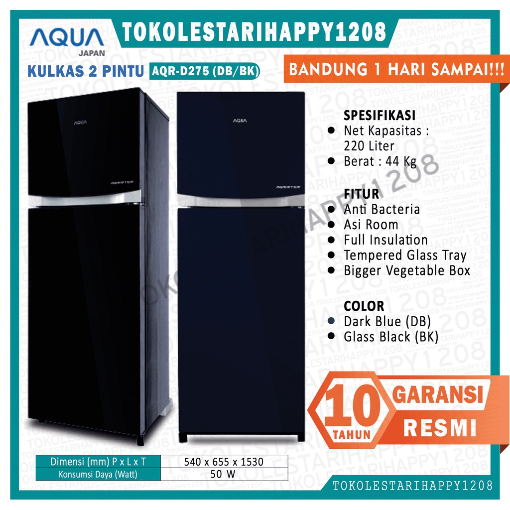 Kulkas 2 Pintu Aqua