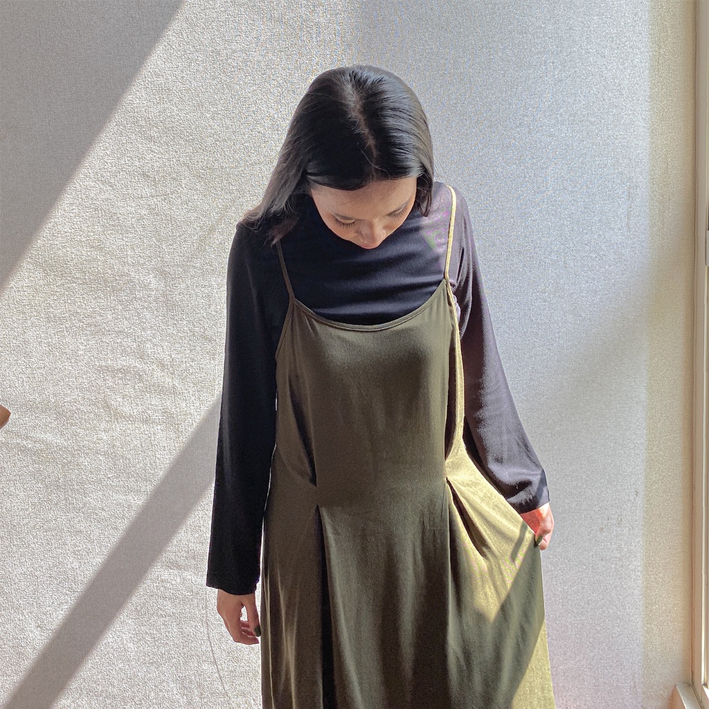 Kano Olive  Artemis Sleeveless home dress rayon warna  