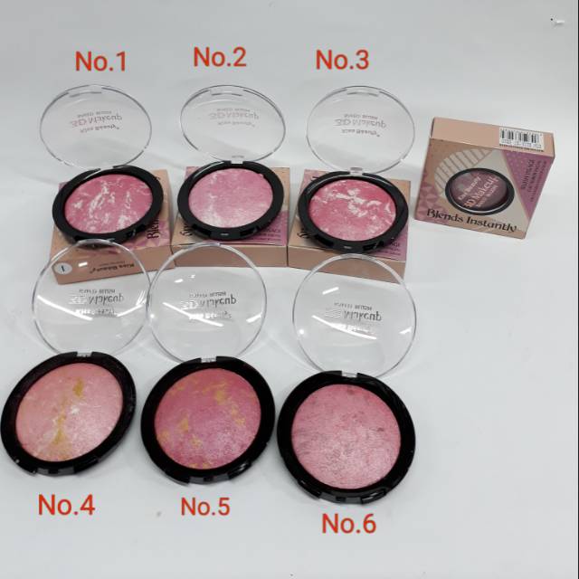 3D make up BAKED BLUSH BLENDS INSTANLY  (6.seri)