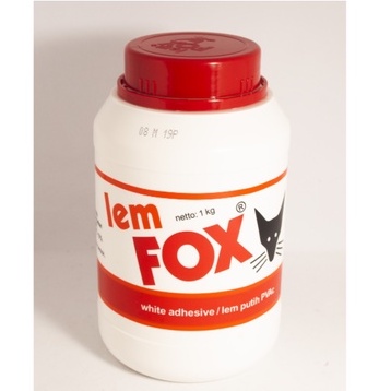 

Lem Fox putih 1kg / Lem putih PVAc | Lem Kertas | Lem Kayu