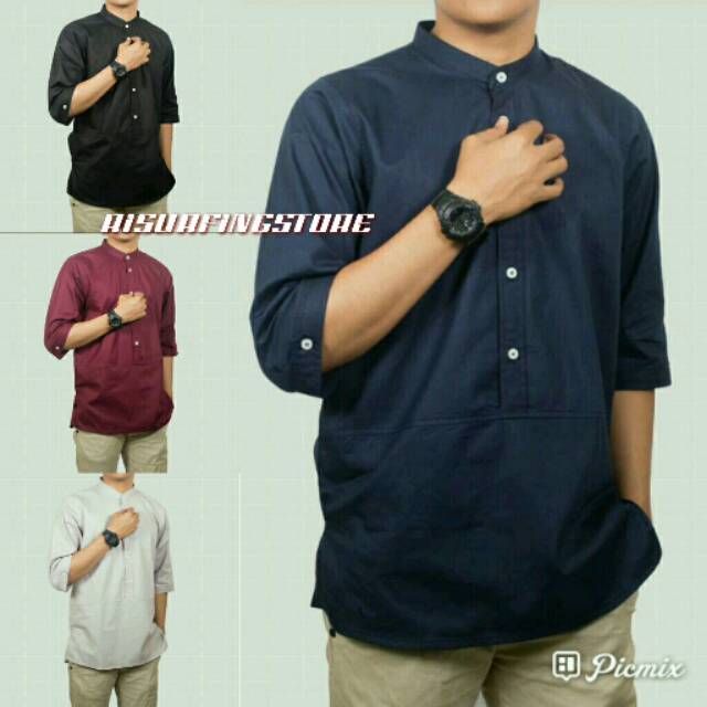 ORIGINAL MUSLIM CASUAL SUNNAH / KEMEJA KOKO / BAJU MUSLIM / KEMKO /