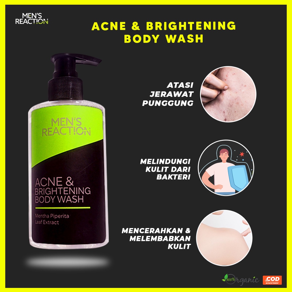 Body Wash Sabun Mandi Pria Acne Brightening Body Wash Mens Reaction