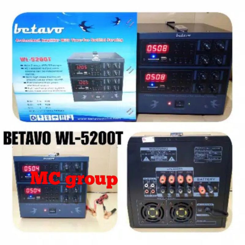 AMPLI WALET BETAVO WL 5200 T profesional amplifier walet timer
