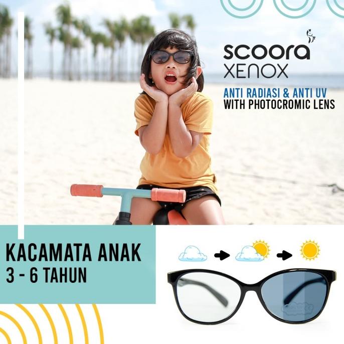SCOORA Xenox Kacamata Anak Anti Radiasi & Photocromic
