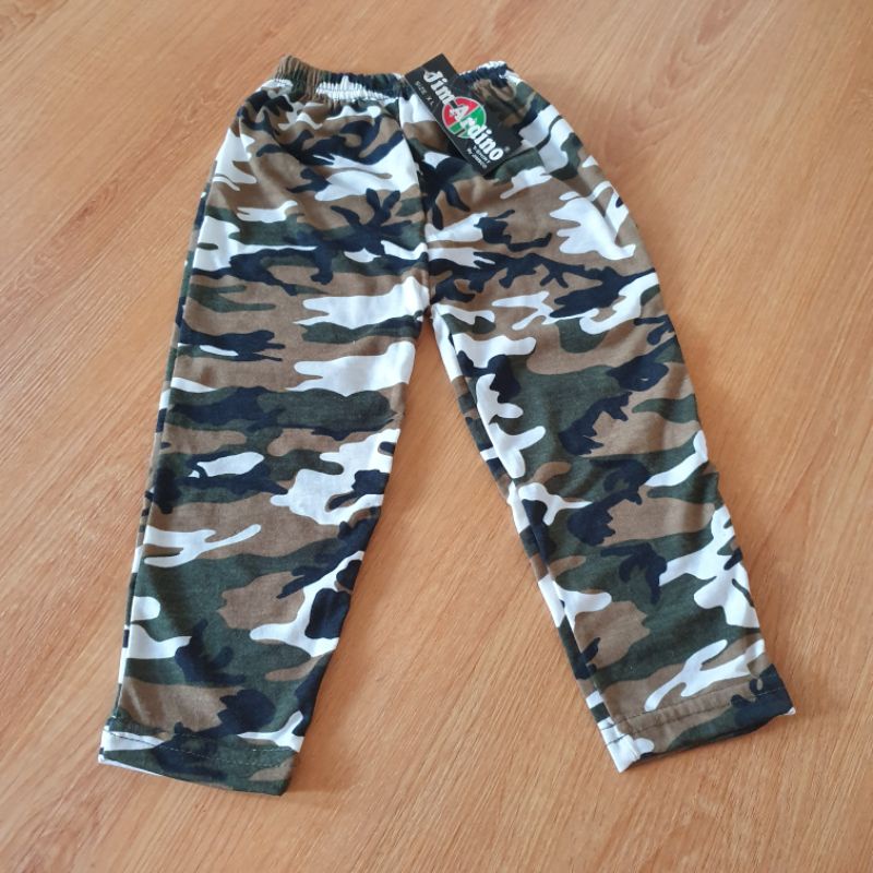 Celana Panjang Anak perempuan motif army