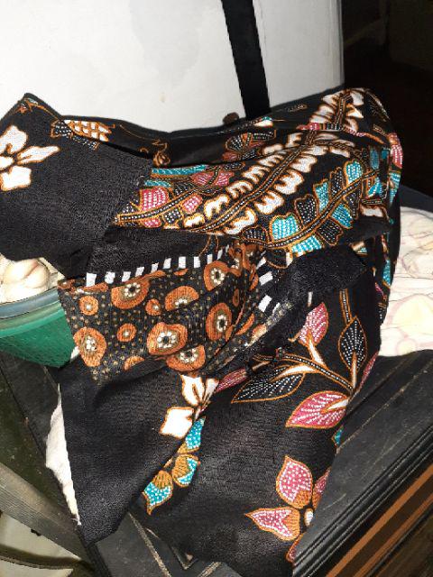 Gamis Batik Sriwedari Maxi Ori Size Xl Ld 110 Dan Xxl Ld 120 Cm Asli Pekalongan Resleting Belakang