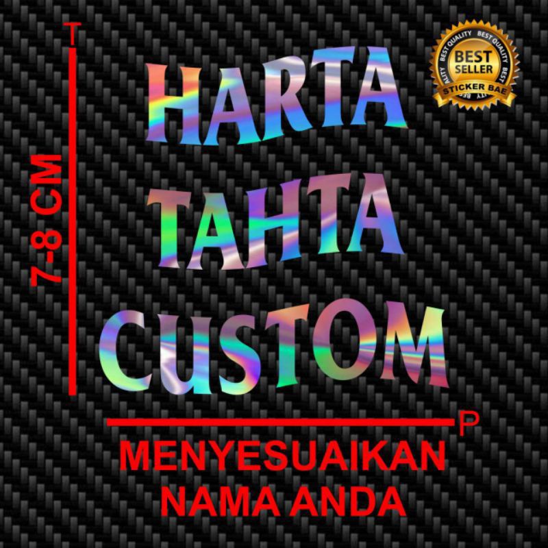 

sticker HARTA TAHTA CUSTOM HOLOGRAM