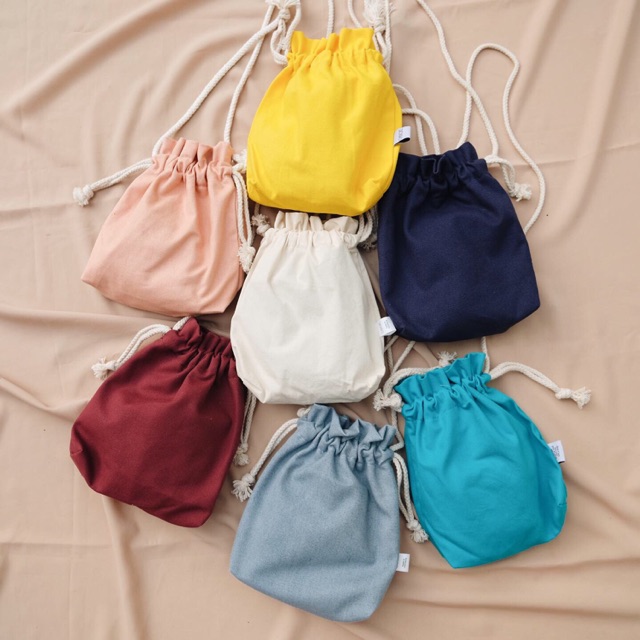 Cabiciks - Pouch Canvas Polos / Sling Bag Kecil Simple / Tas Selempang