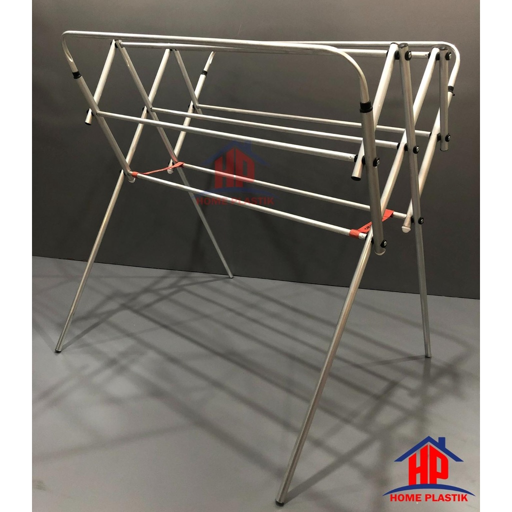 Rak Handuk Aluminium Alpha / Jemuran Handuk Lipat Aluminium