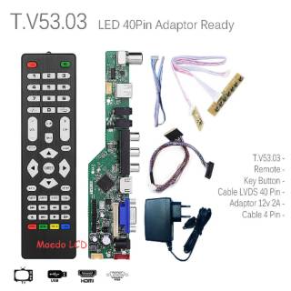LED Controller Board Panel 10" -19" + Adaptor 12v | Shopee Indonesia