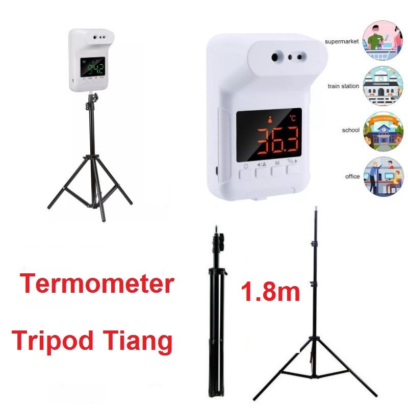 Thermometer K3X Termometer Dinding Non-kontak - Tripod