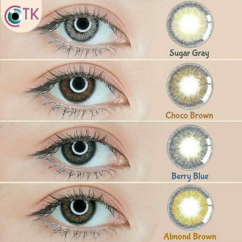 Softlens MACARON 14.5 MM CHOCO BROWN MINUS -0.50 S.D -6.00 by CTK