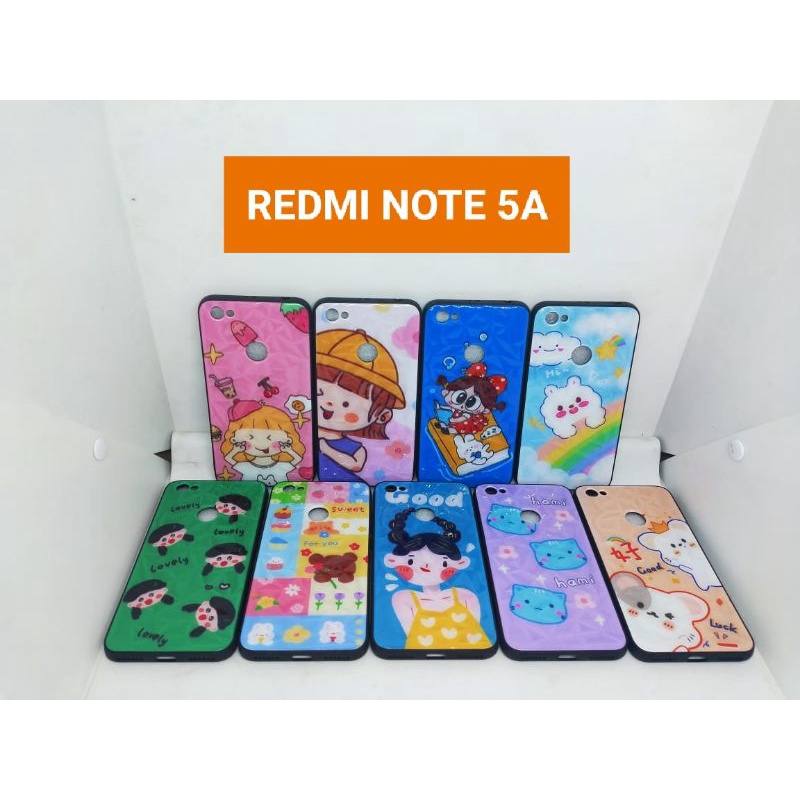 SOFTCASE DIAMOND REDMI NOTE 5A KARAKTER KAWS