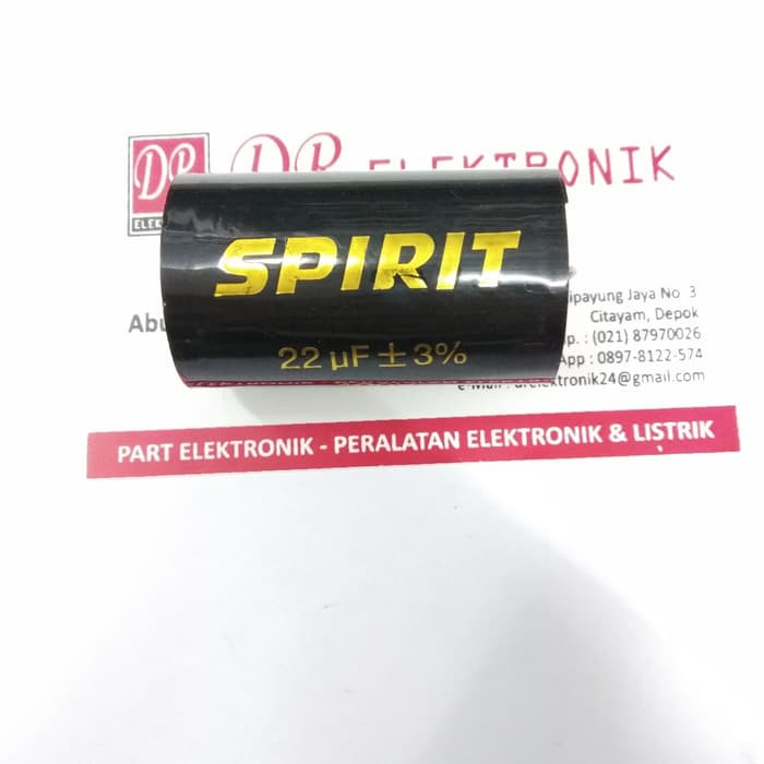 Kapasitor nonpolar bagus Spirit 22uf 22 uf 22 mikro mikr 400v 400 volt