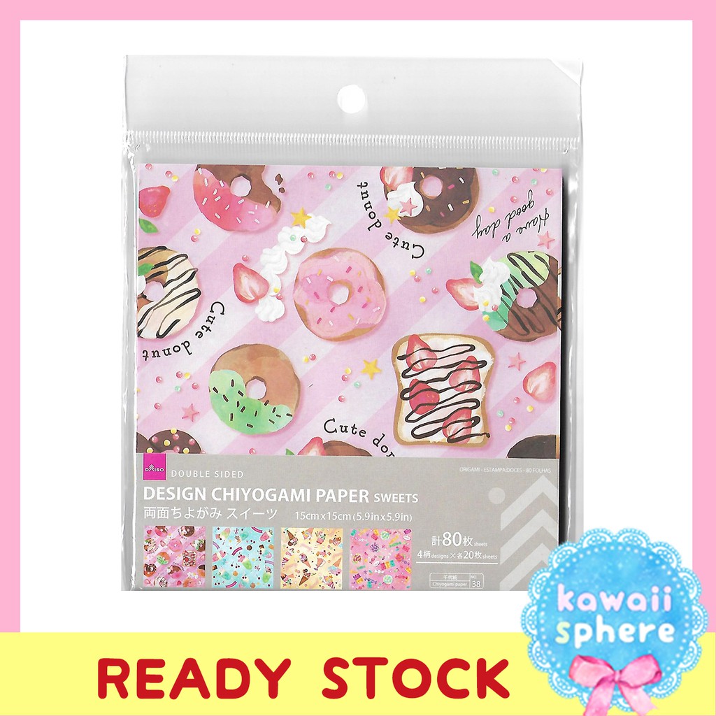 

Design Paper Daiso Japan | Donuts and Cakes | Kertas Origami Chiyogami