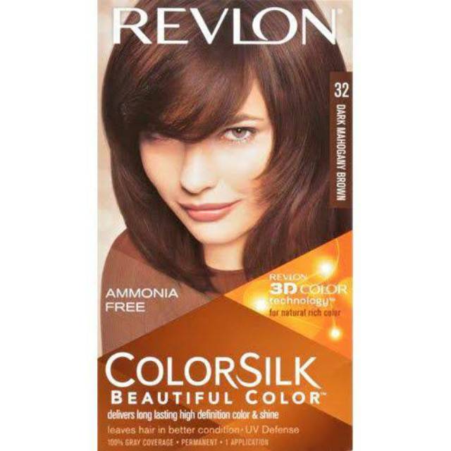 REVLON COLORSILK Cat pewarna rambut semir murah warna natural coklat gelap  uban