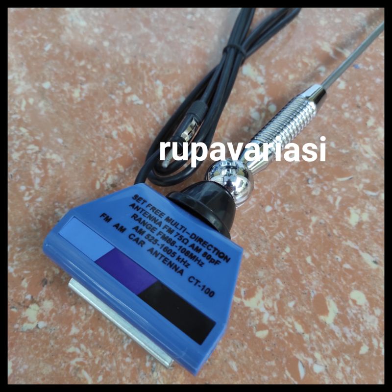 antena antenna variasi tiang penanda sudut jepit kap mesin / bagasi BELAKANG mobil motor UNIVERSAL tiang bendera