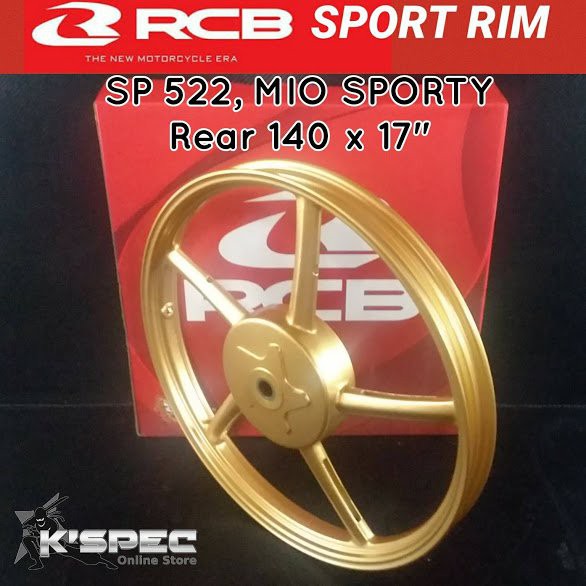 velg BELAKANG RCB RACING BOY SP522 gold uk 1.40 ring 17 inci yamaha mio soul nouvo fino pelek 140