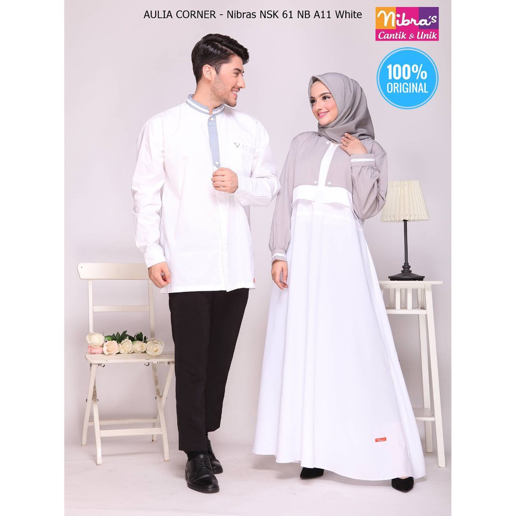  Baju  couple terbaru Couple Muslim  Terbaru Nibras Nsk 61 