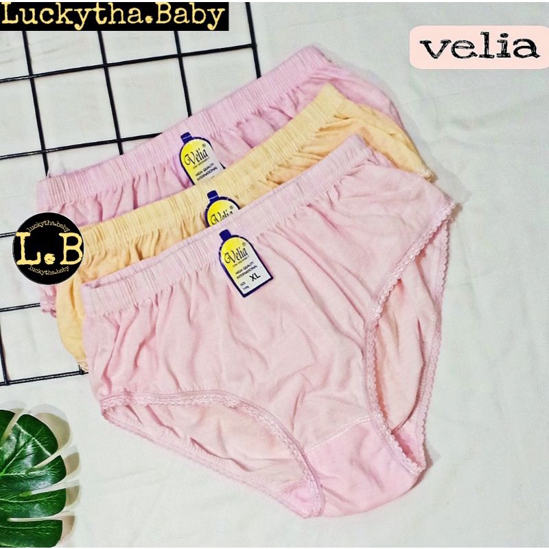 3 pc_ CD wanita  velia polos murah berkualitas / CD velia / celana dalam perempuan murah