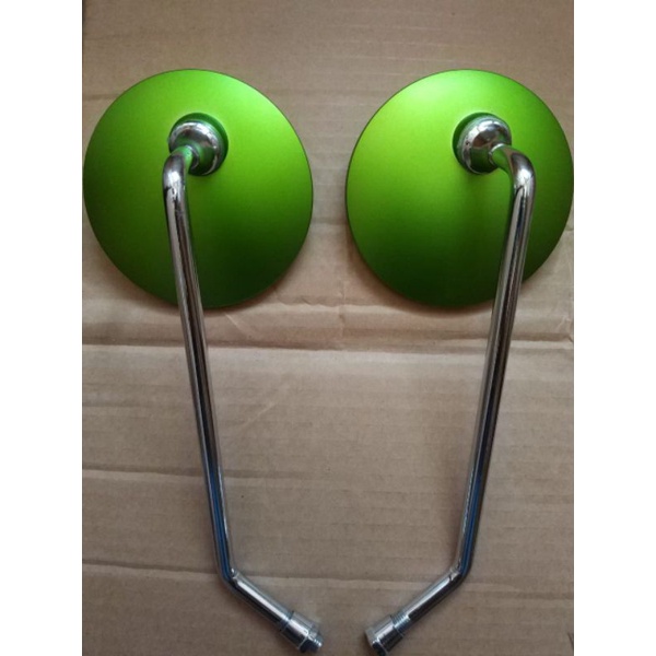 Spion Fino Vespa Fazio  Bulat Panjang Carbon Sepasang Honda Yamaha Retro CB kaca datar-7