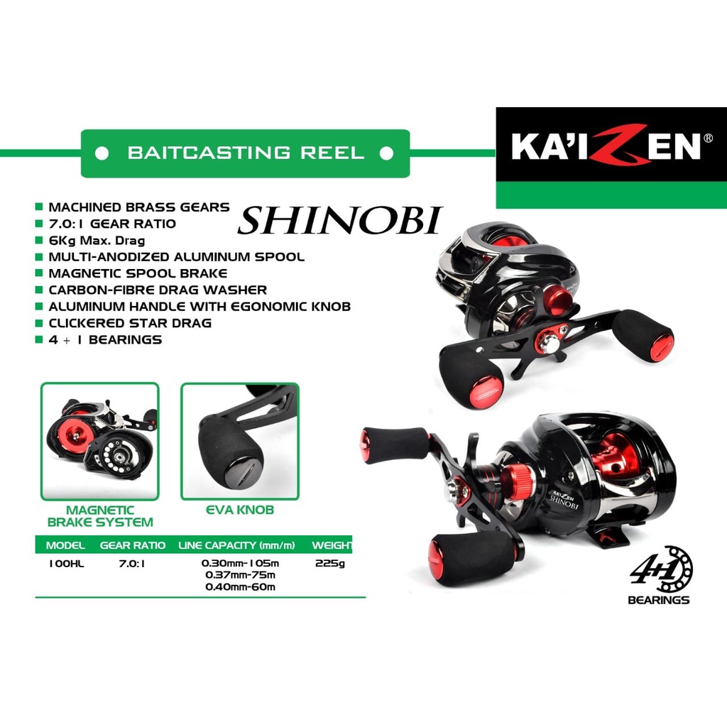 Reel BC / BAITCASTING KAIZEN SHINOBI 100HL