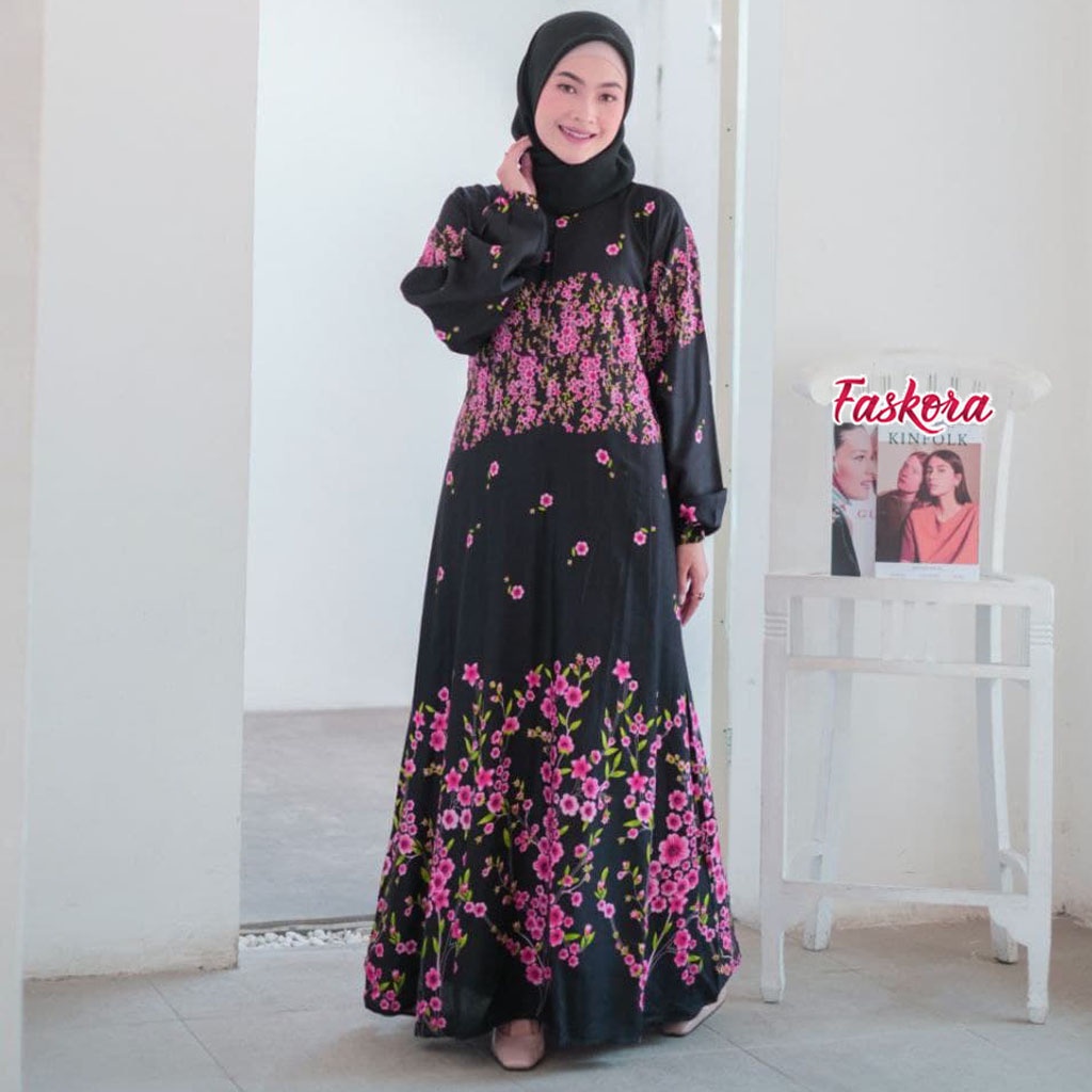 Gamis Syari Terbaru Jumbo 2021 / Maxi Dress Jumbo Big Size Dress / Gamis Busui Friendly Kekinian