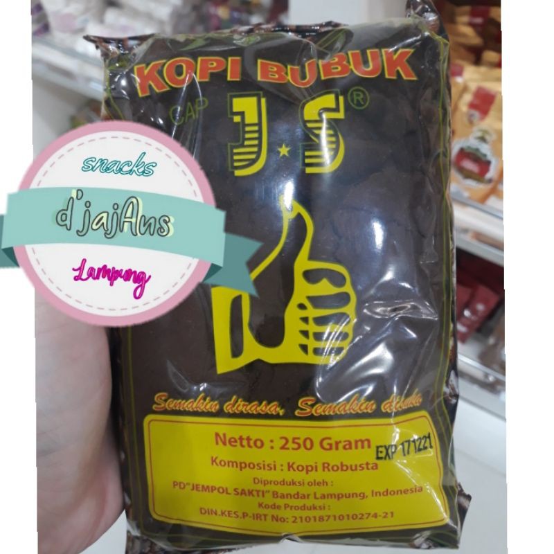 KOPI LAMPUNG CAP JEMPOL / KOPI BUBUK CAP JEMPOL ASLI LAMPUNG 250gr