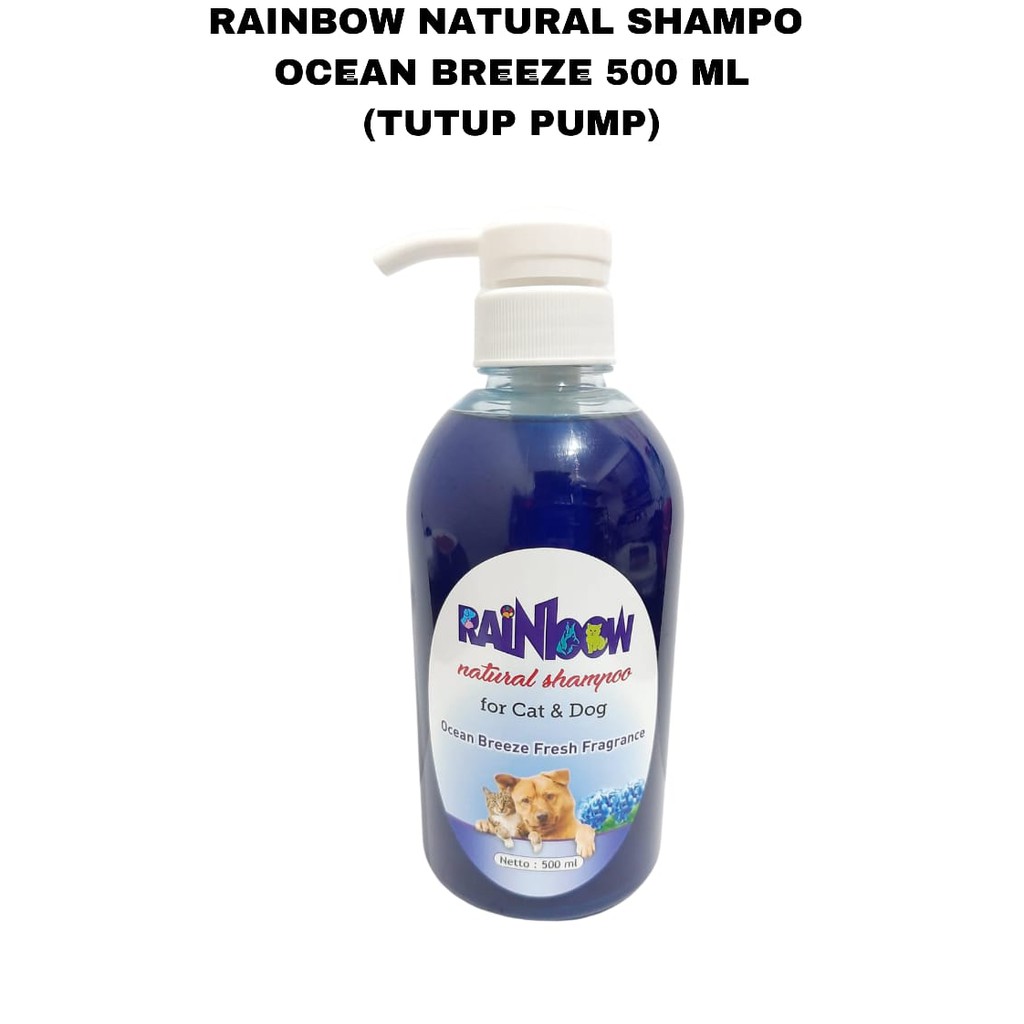 RAINBOW NATURAL SHAMPO KUCING 500 ML Tutup Pump