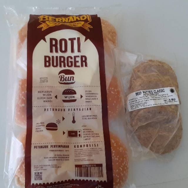 

Paket BERNARDI Beef Burger isi 6