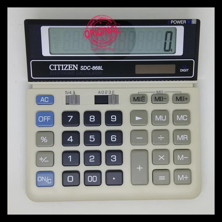 

Big Sale Calculator - Citizen - Sdc-868L Promo