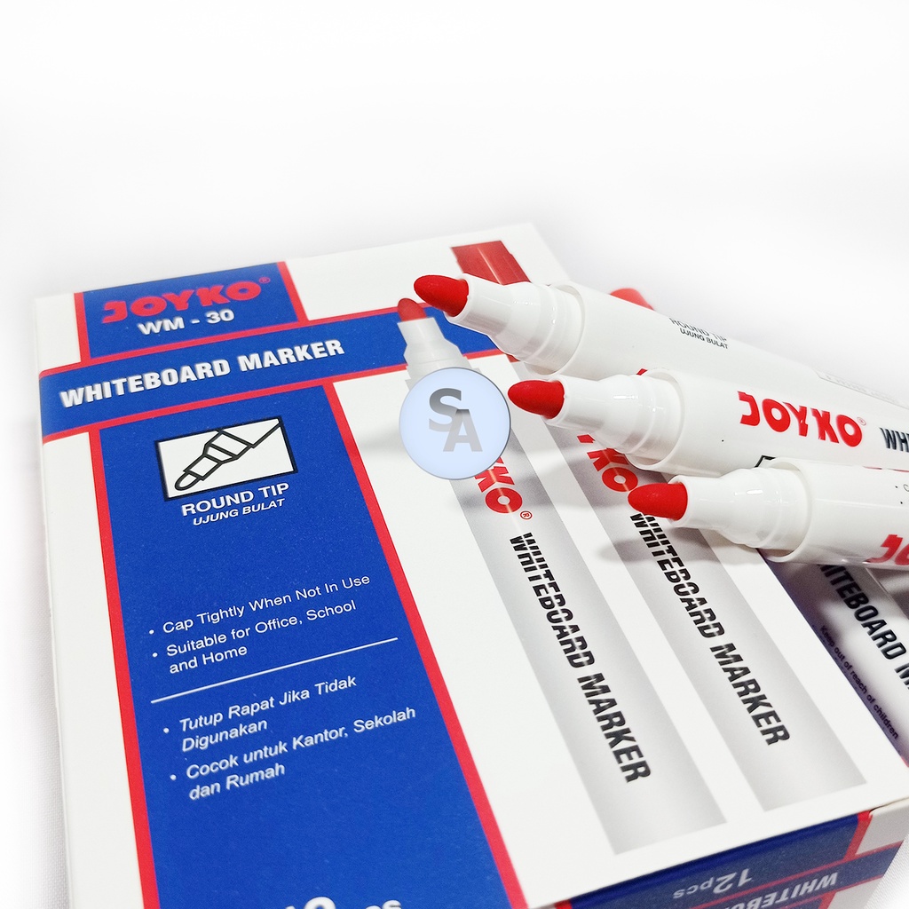 

MURAH SPIDOL PAPAN TULIS JOYKO WM-30 MERAH [ PER PCS ]