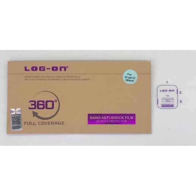 ANTISHOCK SCREEN PROTECTOR LOG ON APPLE WATCH 2/3 38mm - ANTI GORES JELLY