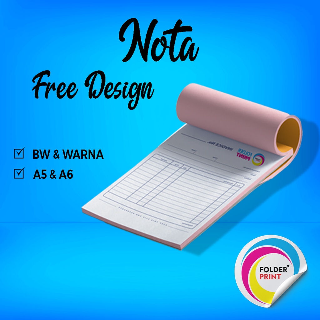 Cetak Nota Custom Murah Full Warna