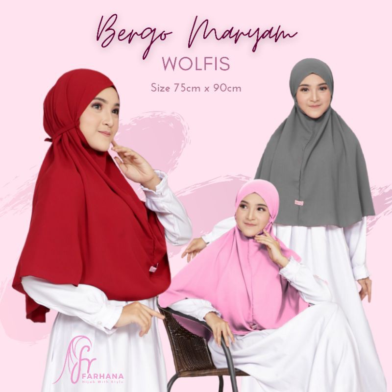 BERGO MARYAM / BERGO TALI NON PET BAHAN WOLPEACH / WOLFIS