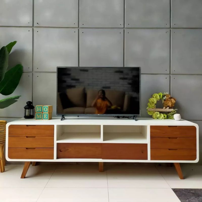 MEJA TV / LEMARI TV / CABINET KAYU JATI ASLI JEPARA