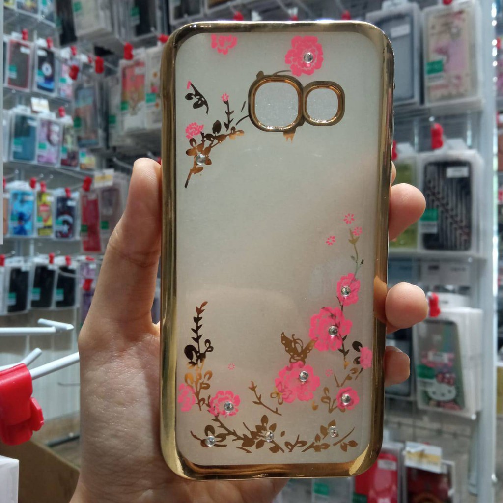 Paket Case Shinning Diamond Case Shinning Flower Diamond SAMSUNG A3 2017