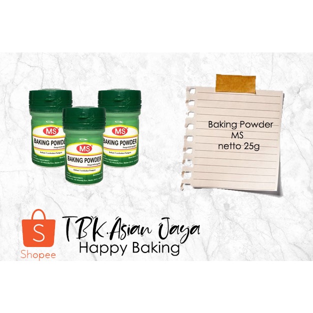 

Pengembang kue - Baking Powder MS 25g