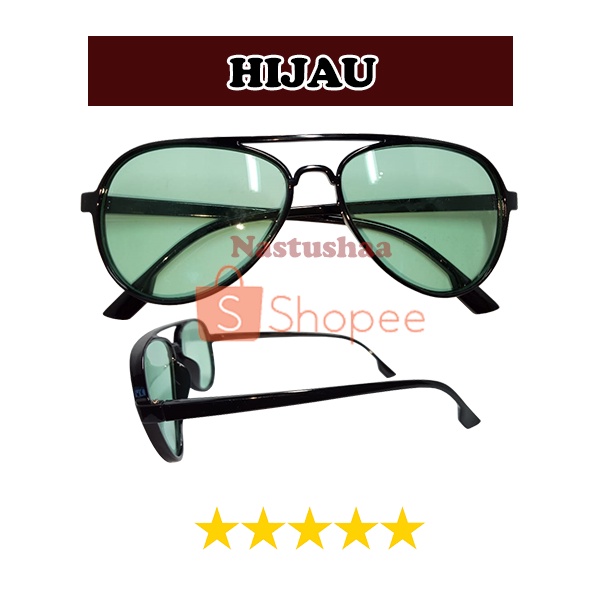 Kacamata Hitam Aviator Anti UV400 Pria Dan Wanita Candy Color - Kaca Mata Anti Sinar Matahari Import Unisex FREECASE