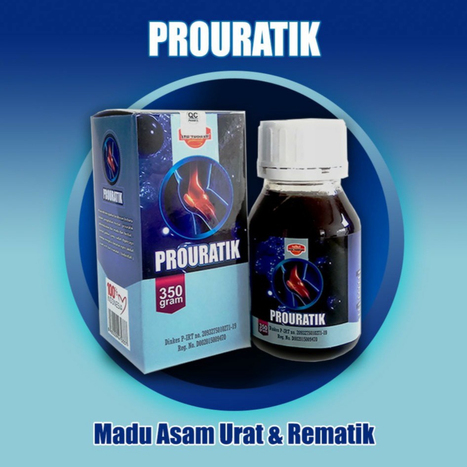 

Prouratik - Madu Asam Urat, Rematik, Arthritis, Memar, Pegal Linu, Dll Ath-Thoifah