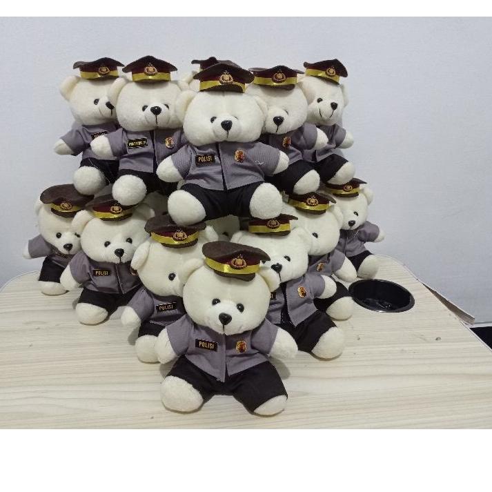 ➮ READY BONEKA POLISI/POLWAN/BRIMOB/BHAYANGKARI 14 cm ☼