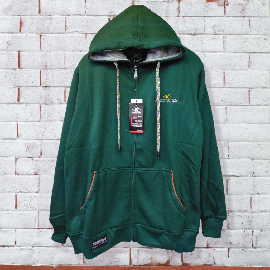 Jaket pria Hoodie Zipper Motif Talikur  Brotherdo - All Size