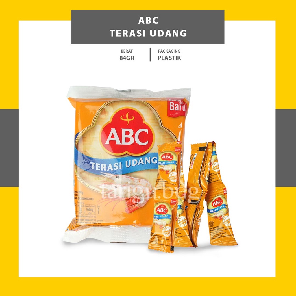 ABC TERASI UDANG SACHET 4.2GR - TERASI INSTANT - SAMBEL TERASI SAMBEL TRASI SAMBAL AYAM GORENG