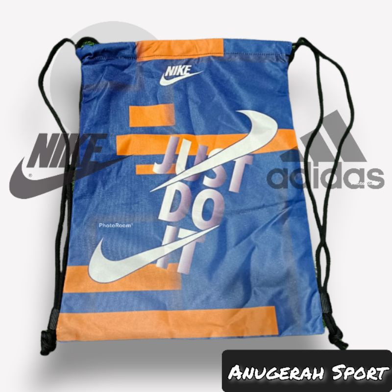 Tas Stringbag | Tas Serut Sumbu Kanvas | Tas Tali Ransel | String Bag | Tas Backpack Travel Unisex| Tas Ransel Belakang | Tas Punggung Olahraga